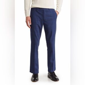 Penguin Plaid Dress Pants Navy Blue - 30x30